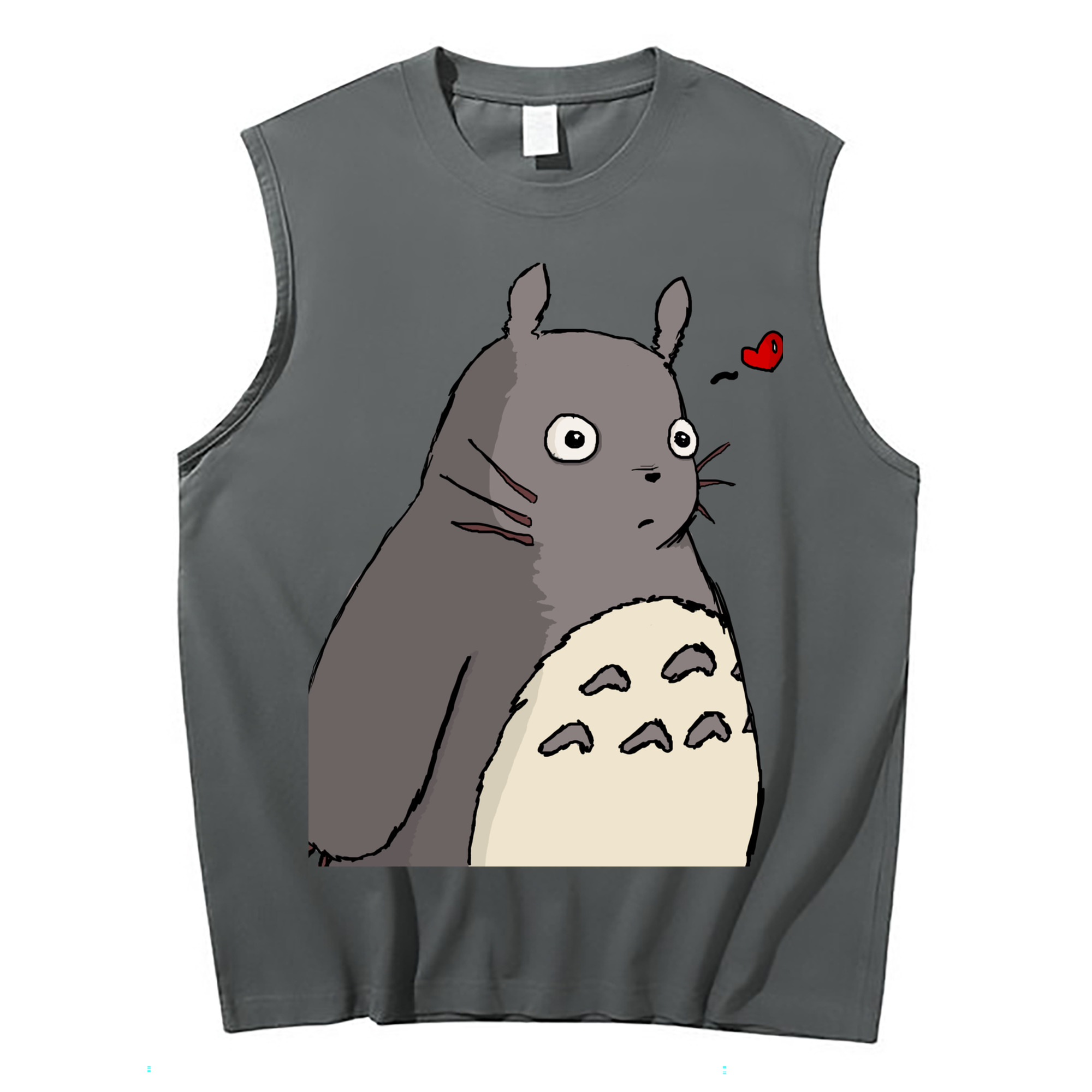 （画像用） となりのトトロ 草壁メイ 草壁サツキ My Neighbor Totoro Satsuki Kusakabe Mei Kusakabe コットン100％タンクトップ（フロントプリント）